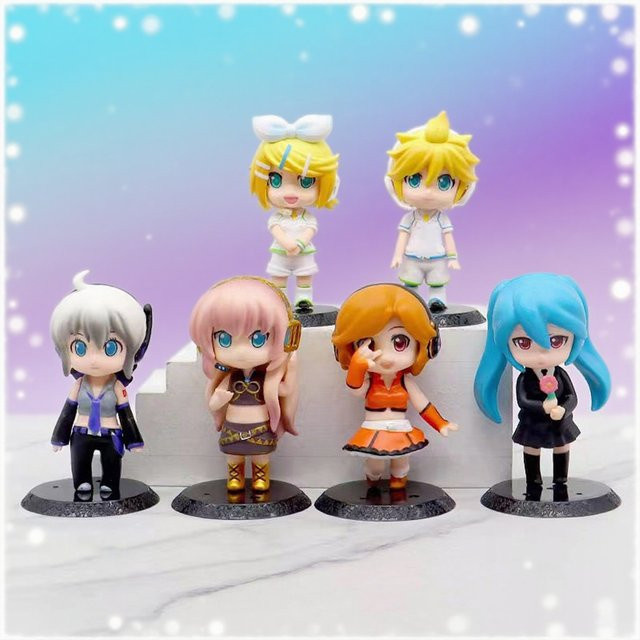 Bandai Hatsune Miku Actionfigur, 6-teiliges Set, Kunststoff, Bunt / Mehrfarbig - Bild 1