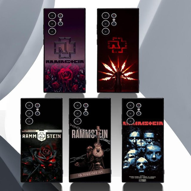 Rammstein ES Handyhülle für Samsung Galaxy S20 S21 S22 S23 S24 Serie FE Plus Ultra, Schwarz, Weiches TPU Material - Bild 1