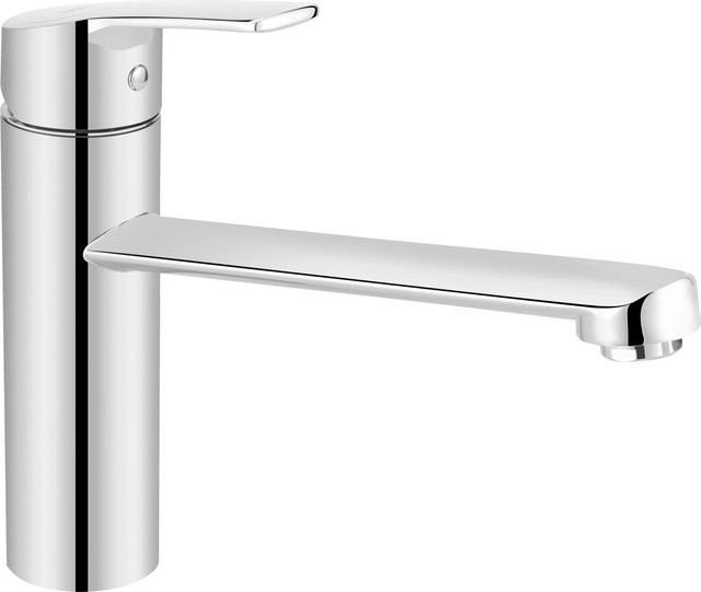 baliv Küchenarmatur KI-1610 mit Wasserspareinsatz aus Messing, Einhebelmischer, verchromt in Silber - Bild 1