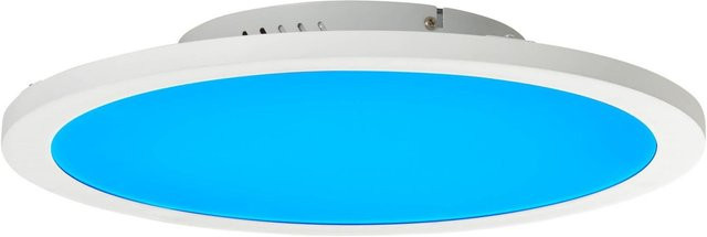 Brilliant Abie LED-Deckenaufbau-Paneel Weiß, Ø 40 cm, dimmbar mit Fernbedienung - Bild 2