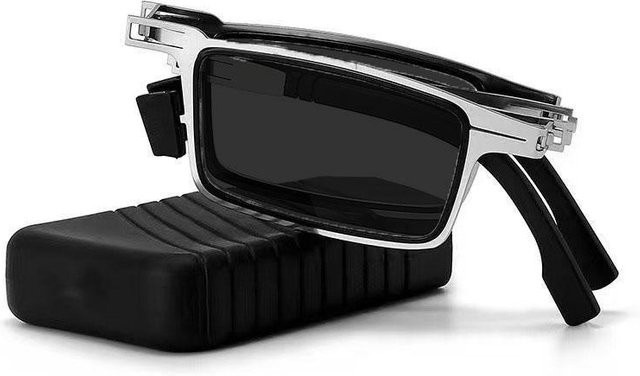 YIHESH Lesebrille, Metall, Vollrand, rechteckig, Unisex, black, +3.5 - Bild 1