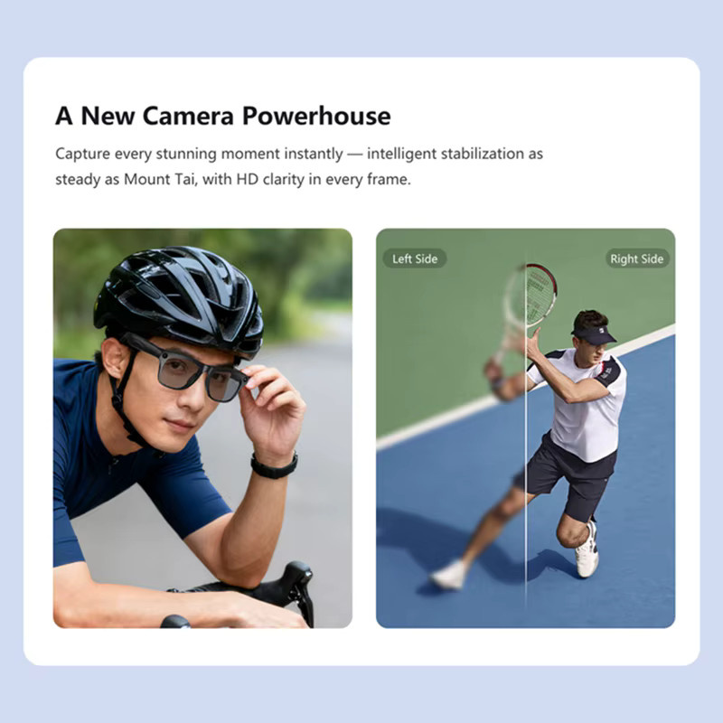 OPPO KI-Smart-Multifunktions-Sonnenbrille mit Bluetooth, Anruffunktion, ChatGPT, Foto, Sprachassistent, Musikplayer und Übersetzer in Schwarz mit photochromen Gläsern - Bild 3