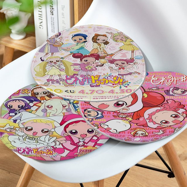 Anime Magische Doremi Tatami Sitzkissen rund mit Anti-Rutsch-Funktion in Multicolour - Bild 1