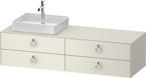 Duravit Waschtischunterschrank White Tulip in White, Breite: 160 cm, Tiefe: 55 cm, Höhe: 40,8 cm - Bild 1