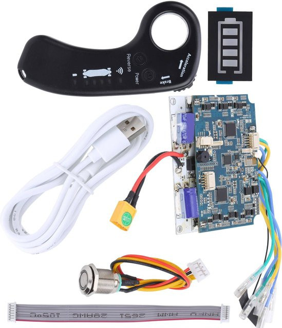 Fishine Elektrischer Fernbedienungs-Scooter-Controller mit sinusförmigem dualem Antrieb für Nabenmotoren, ESC Bedienfeld, Schwarz - Bild 1
