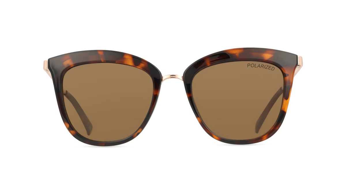 Le Specs CALIENTE Sonnenbrille, Vollrand, Butterfly, Kunststoff, Unisex, Braun - Bild 1