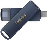 SanDisk Phone Drive USB-Flash-Laufwerk mit USB-C und Lightning Anschluss, 64 GB, Blau - Bild 1