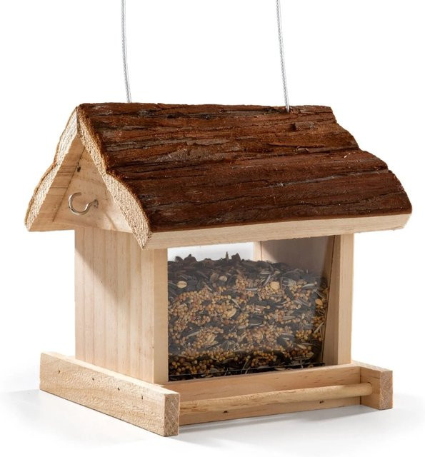 CULT at home Vogel Futterhaus in Braun, B: 19 cm, T: 17 cm - Bild 1