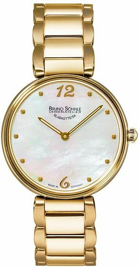 Bruno Söhnle Damenuhr Salerno, Quarz, Edelstahl, 32,5 mm, Weiß - Bild 1