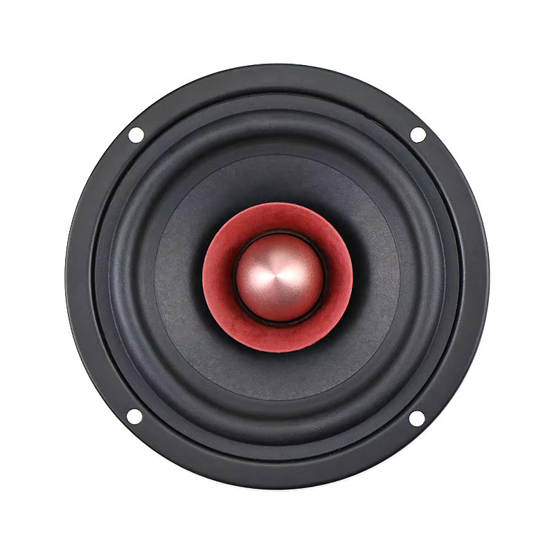 GHXAMP 4 Zoll HIFI Breitband-Lautsprechereinheit DIY, 25W, 4 Ohm, Neodym-Eisen-Bor mit Baumwoll-Hanffaser, Schwarz, 2 Stück - Bild 3
