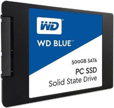 Western Digital WD Blue interne SATA SSD 500 GB 2,5 Zoll Schwarz - Bild 1