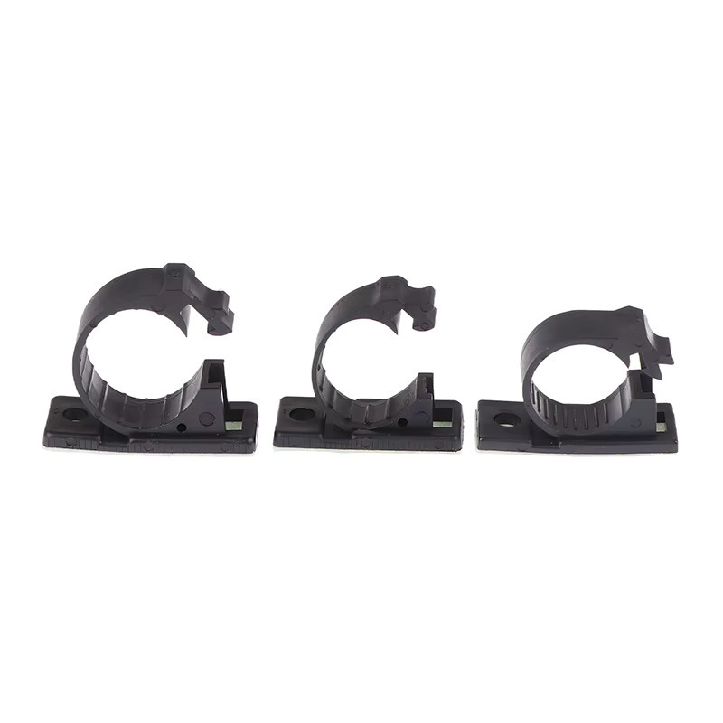 KOQZM Kabel Organizer Clips Selbstklebend, 20er Paket, Schwarz, Einstellbare Desktop Kabelhalter aus Kunststoff - Bild 1