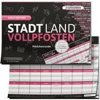 Denkriesen Stadt Land Vollpfosten Girls Edition Partyspiel - Bild 1
