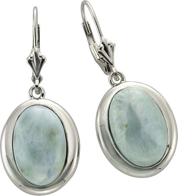 Zeeme Gemstones Ohrringe, 925 Silber, Larimar, Damen - Bild 1