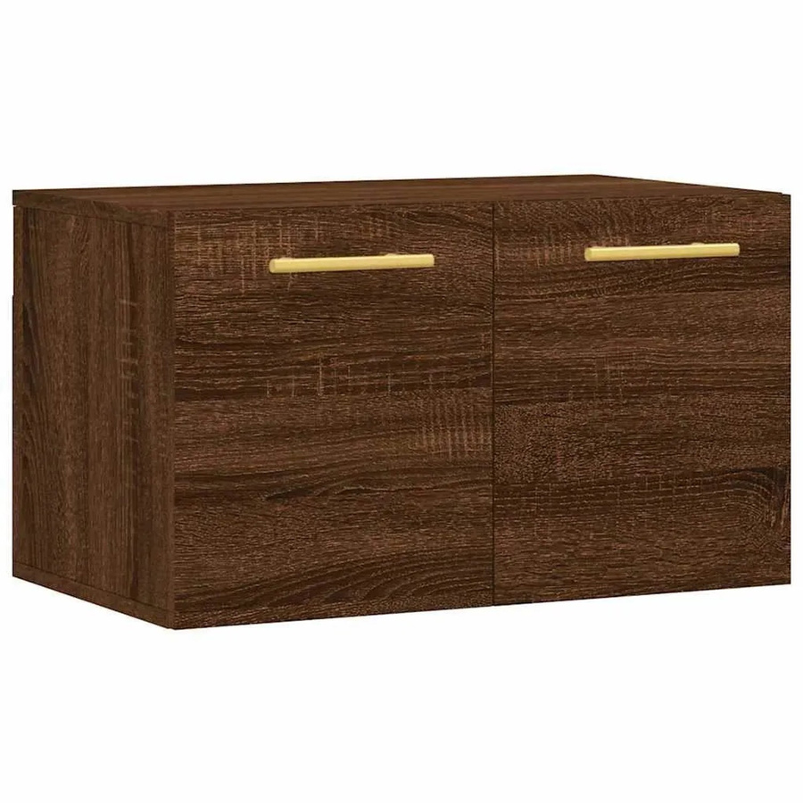 vidaXL Wandschrank in Eiche Braun aus Holzwerkstoff, B/T/H: 60 x 36,5 x 35 cm - Bild 2