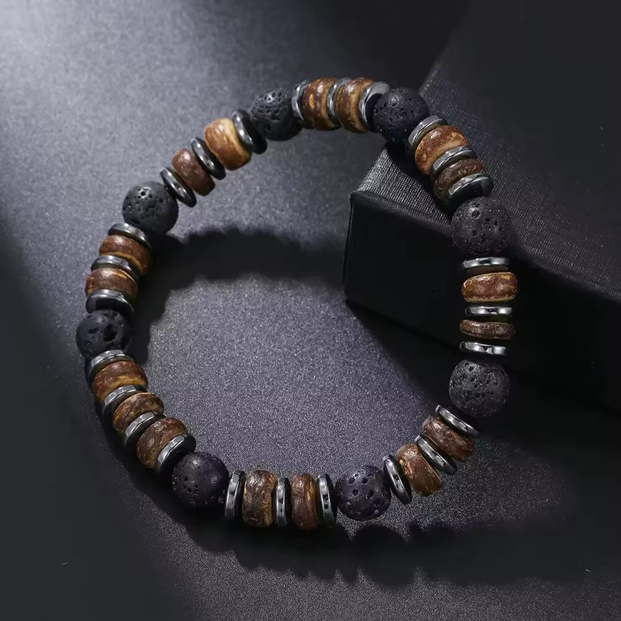 INGX Armband, Holz, Perle, Schwarz, Herren - Bild 2
