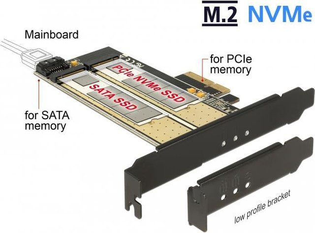 Delock Speicher-Controller M.2 NVMe RAID PCIe x4 in Schwarz (89630) - Bild 2
