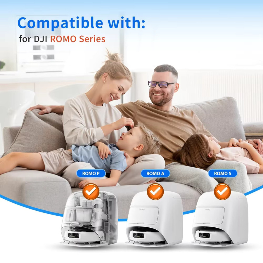 WINDNINJA Ersatz Mopp Pads für DJI ROMO S ROMO A ROMO P Roboter Staubsauger Zubehör in Weiß - Bild 2