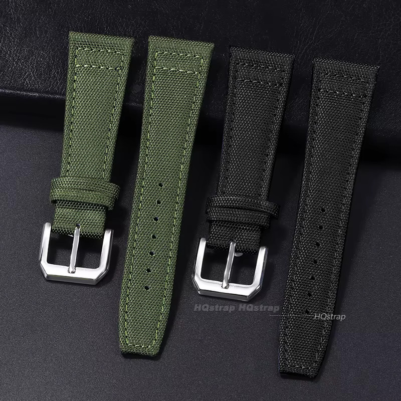 HQstrap Uhrenarmband Nylon Canvas, Schwarz, Unisex - Bild 1