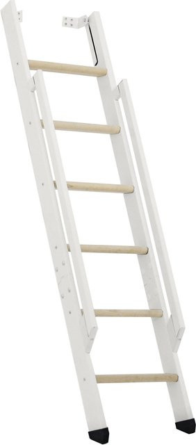 Minka Raumspartreppe Strong mit 6 Stufen aus Fichtenholz und Stahl in Weiß für eine Geschosshöhe bis 152 cm - Bild 1