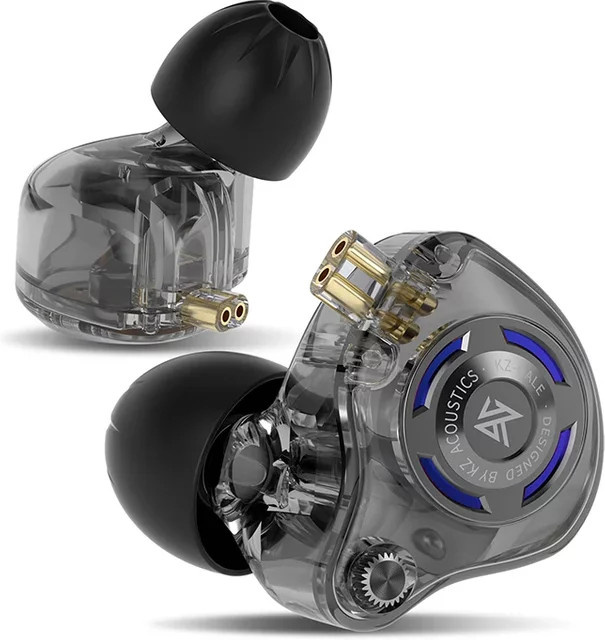 KZ Gale In-Ear Kopfhörer mit superlinearem dynamischem Treiber für Gaming und Musik, Schwarz, 3,5 mm Klinke - Bild 1