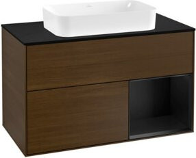V&B Waschtischunterschrank Finion 100 Wandbeleuchtung in Blau - Bild 1