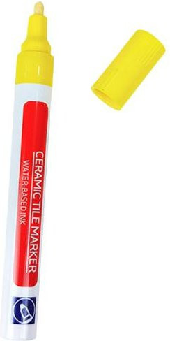ModeMix Fugenstift Fliesenfugenfarbe Marker in Gelb zur wasserdichten Reparatur von Fliesenlücken an Boden, Wand, Badezimmer und Küche - Bild 1