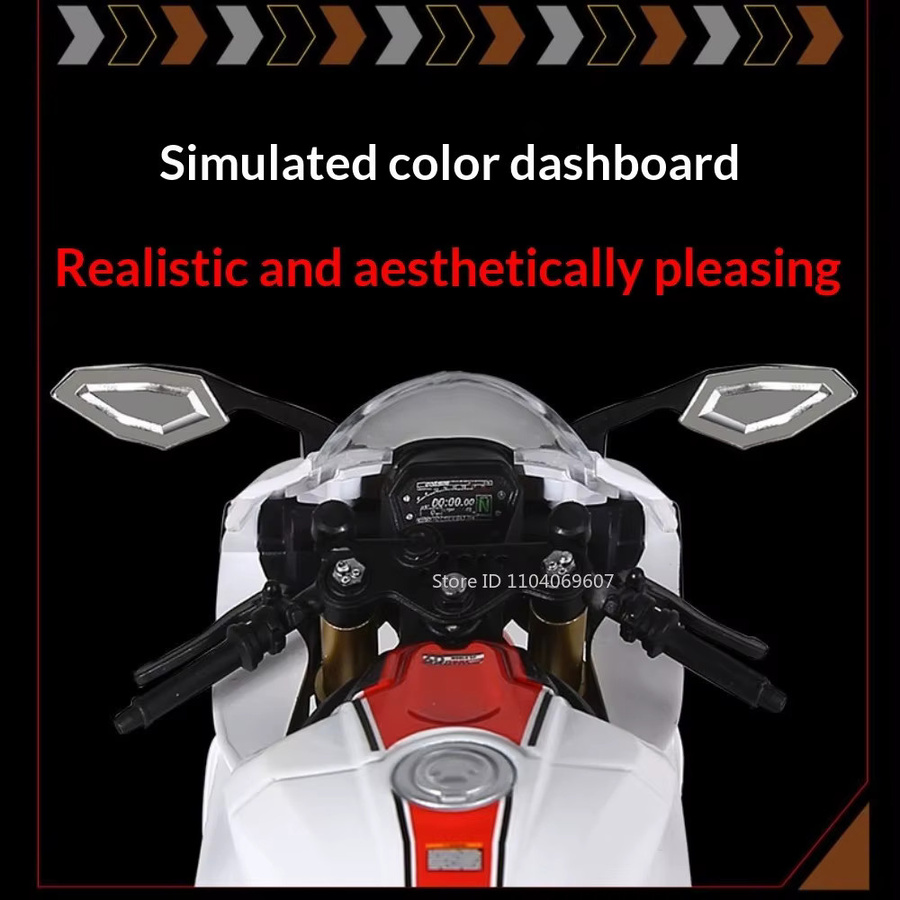 Yamaha R1 R1M Motorrad Modell, 1:9, Metall, Blau - Bild 3