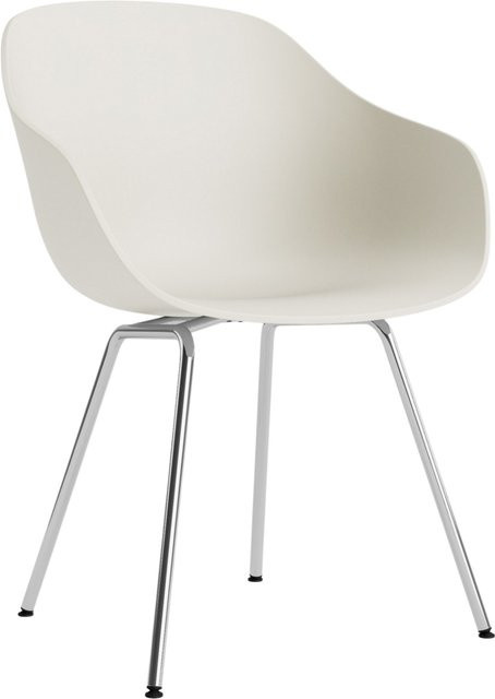 HAY About A Chair AAC 226 mit Armlehnen in Beige und mattem Stahlgestell - Bild 1