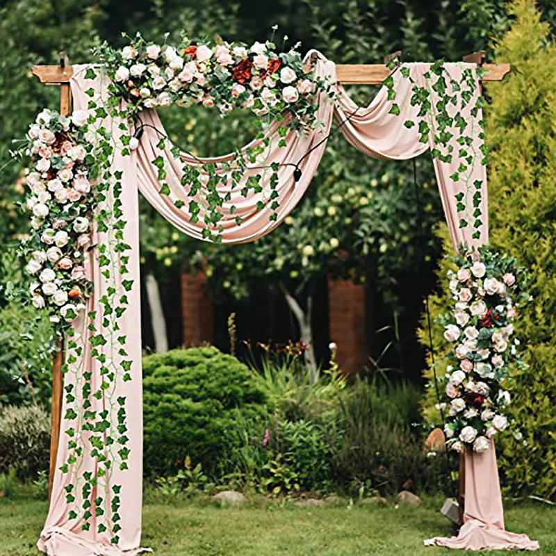 DUTRIEUX 12er Paket Künstliche Efeu-Lianen in Grün zur Dekoration für Hochzeit, Garten und Wandbehang - Bild 3