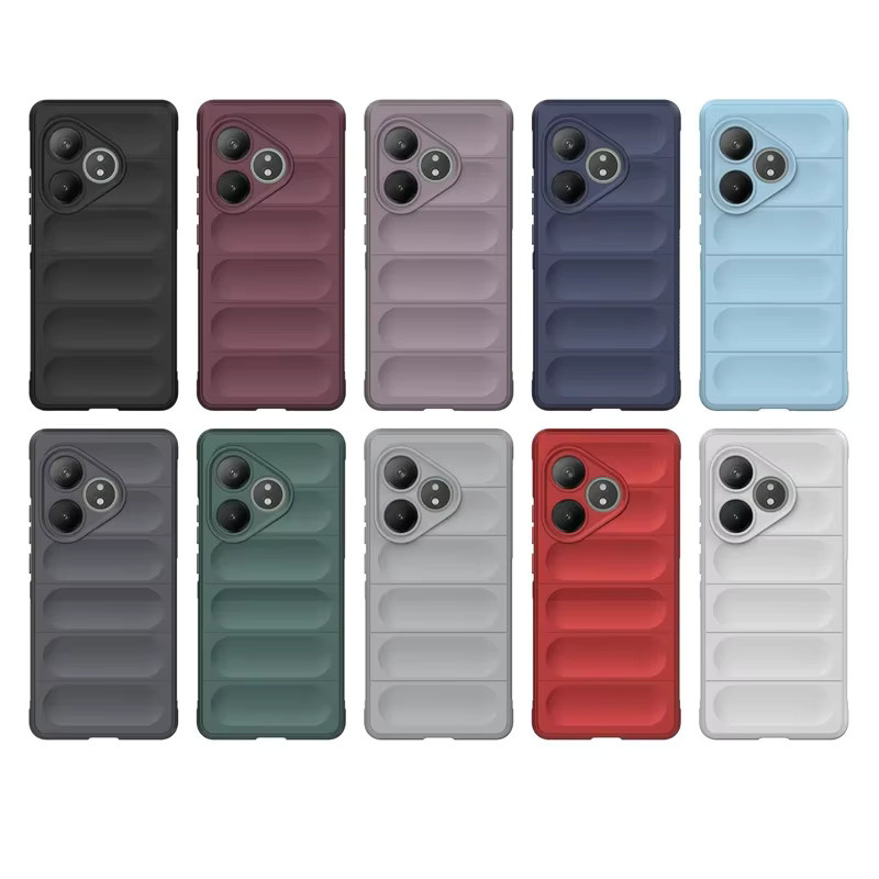 Stoßfeste Silikon Schutzhülle für OPPO Realme GT 6, GT 6T, GT6 Neo, 6 SE, GT NEO5 und GT3 in Schwarz - Bild 6