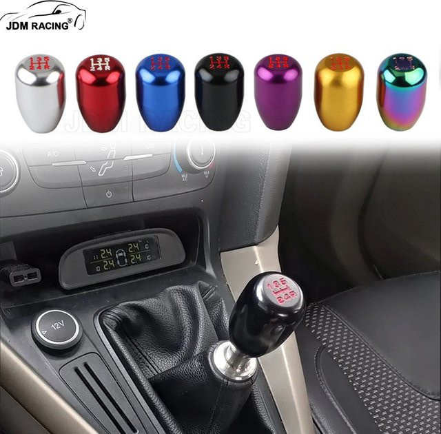 JDM RACING Universal Schaltknauf aus Aluminium mit 5 Geschwindigkeiten für das Schalthebel-System - Bild 1