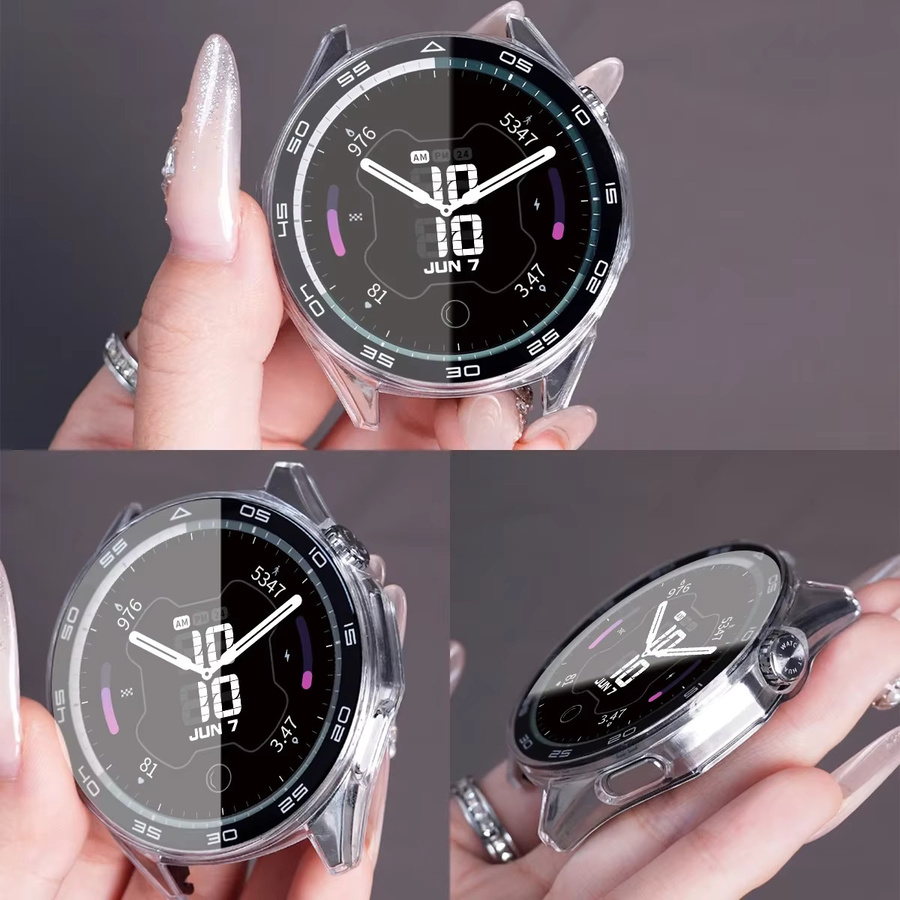 CAOWTAN Uhrenzubehör Glas, transparent, Huawei GT6 41/46mm, Unisex - Bild 5