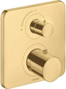 Hansgrohe Axor Citterio M Duschset mit Thermostat und Einhebelmischer in Gold - Bild 1
