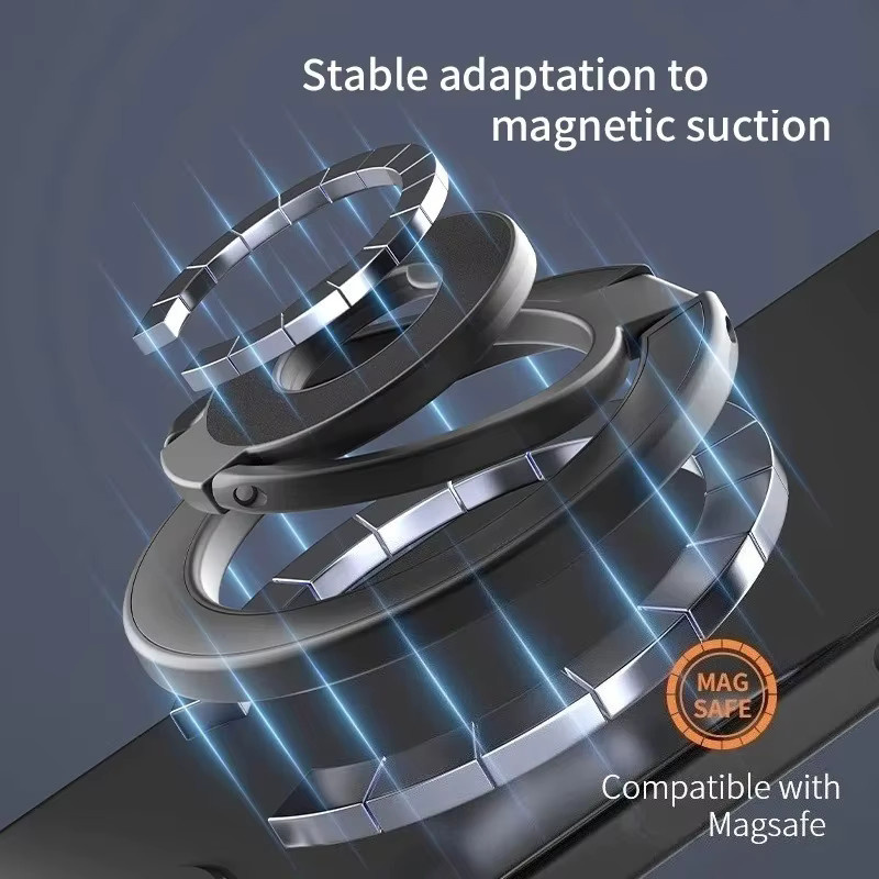 HTHwish Magnetischer Telefonständer in Weiß, faltbarer Doppelseitiger Desktop-Halter für freihändige Nutzung - Bild 5