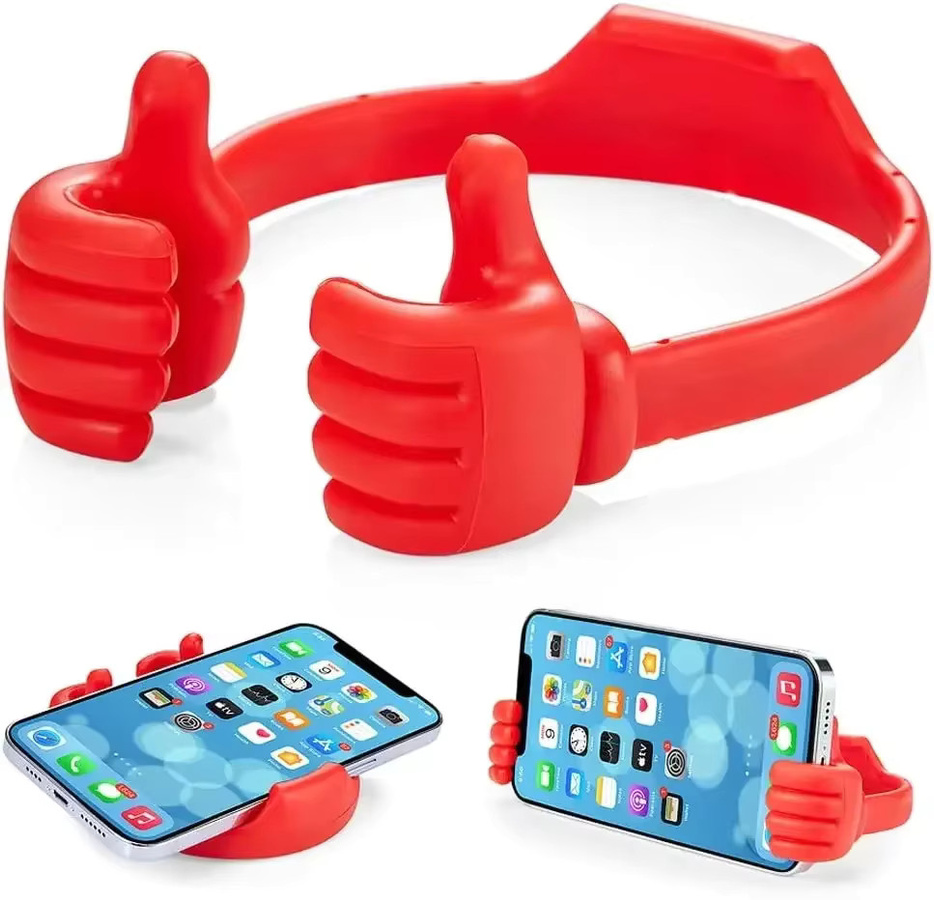 VIKEFON Lazy Handyhalterung und Tablet-Ständer in Pink für iPhone, Samsung, Xiaomi und iPad - Bild 1