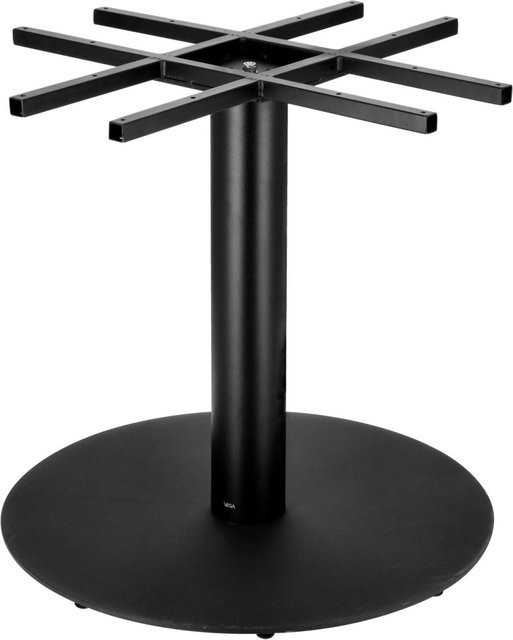 VEGA Indoor Tischgestell Goliat aus Stahl in Schwarz, Durchmesser: 74 cm, Höhe: 72 cm - Bild 1