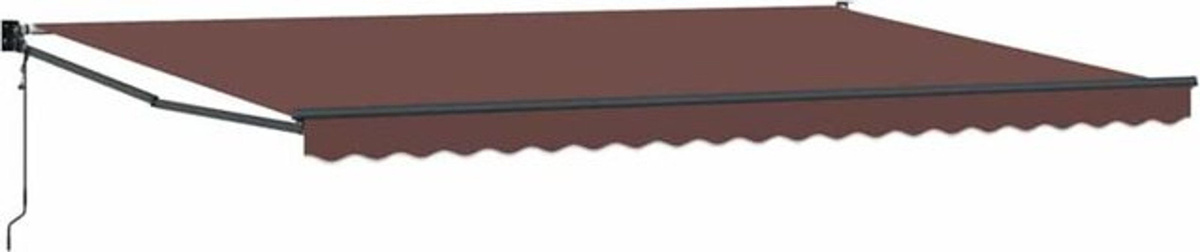 Automatische Markise von Vidaxl in Braun aus Polyester, B: 500 cm, T: 300 cm - Bild 1
