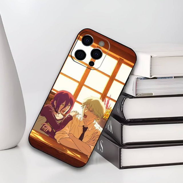 R-Reze C-Chainsaw Man Handyhülle aus weichem Silikon in Schwarz für iPhone 17, 16, 15, 14, 13, 12, 11 und Modelle wie Pro, Max, Plus, XS und SE - Bild 1