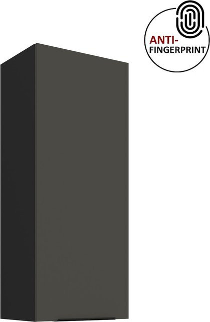 ARIA Hängeschrank Küchenzeile Graphite Anthrazit mit Einlegeböden Höhe: 45 cm, Breite: 90 cm - Bild 1