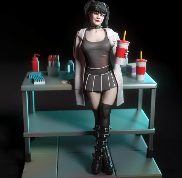 MODX NCIS Abby Sciuto, Harzfigur, Maßstab 1:24, Miniaturstatue, unmontiert und unbemalt - Bild 1