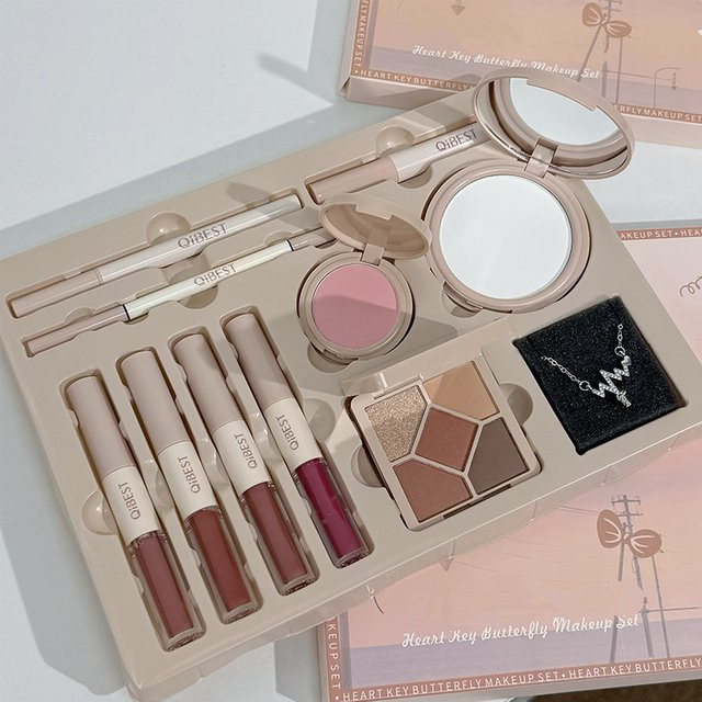 QIBEST Multifunktionales Make-up-Set, 4 Farben, Glänzend - Bild 1