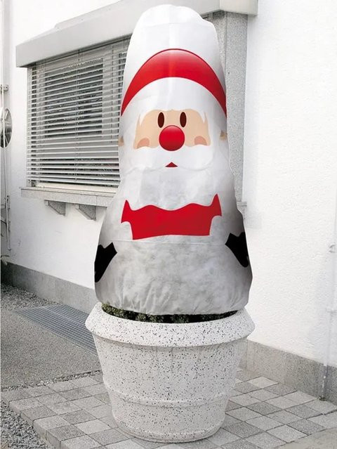 Noor Winterschutz Vlieshaube Nikolaus in Weiß, B: 130 cm x H: 160 cm - Bild 1