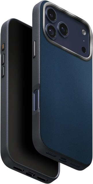 UNIQ Lyden Leatherette Schutzhülle für Apple iPhone 17 Pro in Schwarzblau - Bild 1