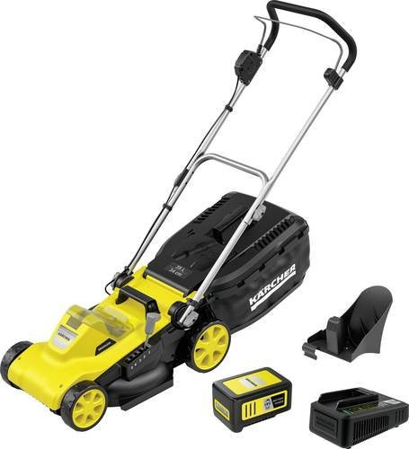 Kärcher Home & Garden LMO 3-18 Akku-Rasenmäher Set in Gelb mit Akku und Ladegerät, Schnittbreite: 34 cm - Bild 1