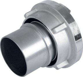 Storz Saugkupplung mit Bund aus Aluminium in Silber, 75mm, DN80 - Bild 1