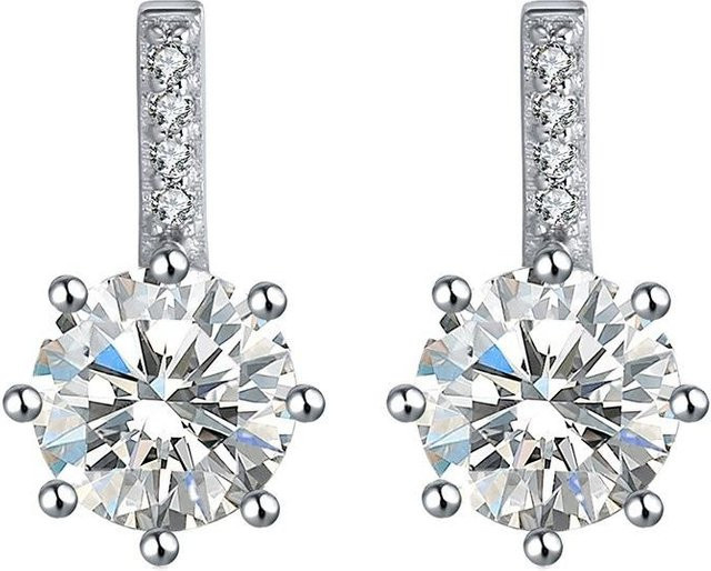 Ohrringe 925 Sterlingsilber, Zirkonia, Damen - Bild 1