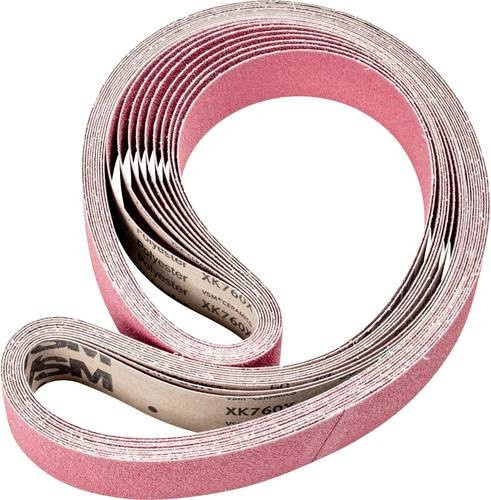 PFERD Keramikkorn Schleifband für Bandschleifer, Körnung 50, Farbe Pink, L x B: 2000 x 50 mm, 10 Stück - Bild 1
