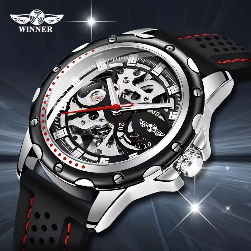 FORSINING Armbanduhr, mechanisch, Skelett-Design, Herren - Bild 3
