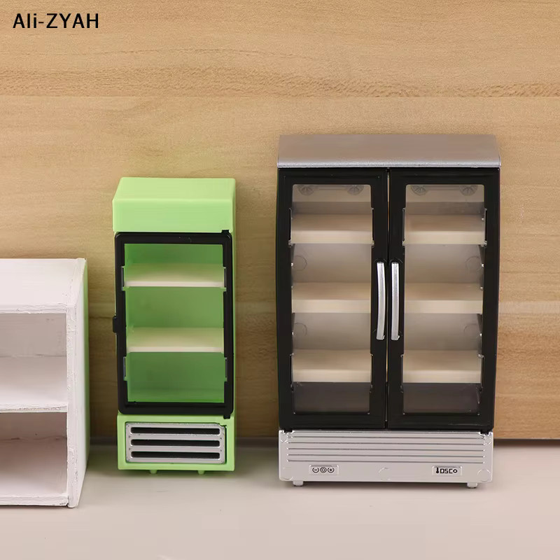 JETTING Miniatur-Kühlschrank-Gefrierschrank-Modell, Puppenhaus-Dekoration, Zubehör - Bild 3